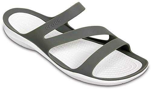 Crocs Herren Swiftwater Sandal W Sandalen, Smoke/White, 42/43 EU von Crocs