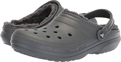 Crocs Unisex Classic Lined Clogs, Slate Grey/Smoke, 36/37 EU von Crocs