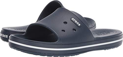 Crocs unisex-adult Crocband Iii Slide Slide Sandal, Navy/White, 36/37 EU von Crocs