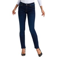 Cross Jeans Damen Jeans Anya - Slim Fit - Blau - Dark Blue von cross jeans