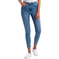 Cross Jeans Damen 7/8 Jeans Judy - Super Skinny Fit - Blau - Mid Blue Washed von cross jeans