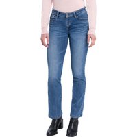 Cross Jeans Damen Jeans Lauren - Bootcut - Blau - Mid Blue von cross jeans