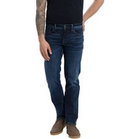 Cross Jeans Herren Jeans Antonio - Relaxed Fit - Blau - Dark Blue Crincle von cross jeans