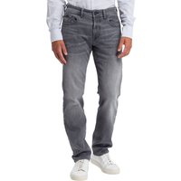 Cross Jeans Herren Jeans Antonio - Relaxed Fit - Grau - Grey Used von cross jeans