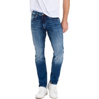 Cross Jeans Herren Jeans Jimi - Slim Tapered Fit - Blau - Dark Mid Blue von cross jeans