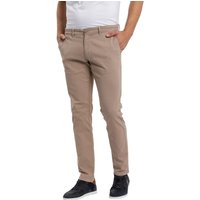 Cross Jeans Herren Slim Tapered Chino Hose - Slim Tapered Fit - Beige von cross jeans