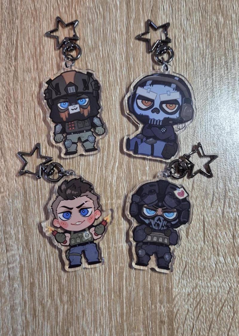 Call Ofduty Schlüsselanhänger Ghost König Keegan Soap von crypticat