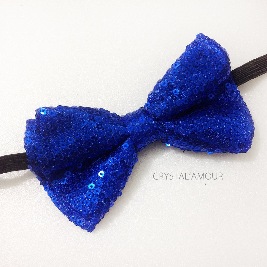 Blaue Pailletten-Fliege Verstellbare Party-Fliege Aus Polyester Blaue Pailletten-Fliege Verstellbare Party-Fliege Aus Polyester von crystalAmour