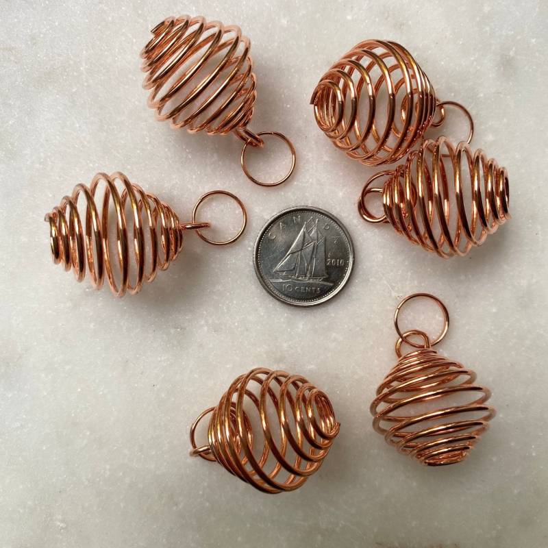 Kupfer Kleiner Coil Cage | Kupfer Überzogen von crystalhealingmama