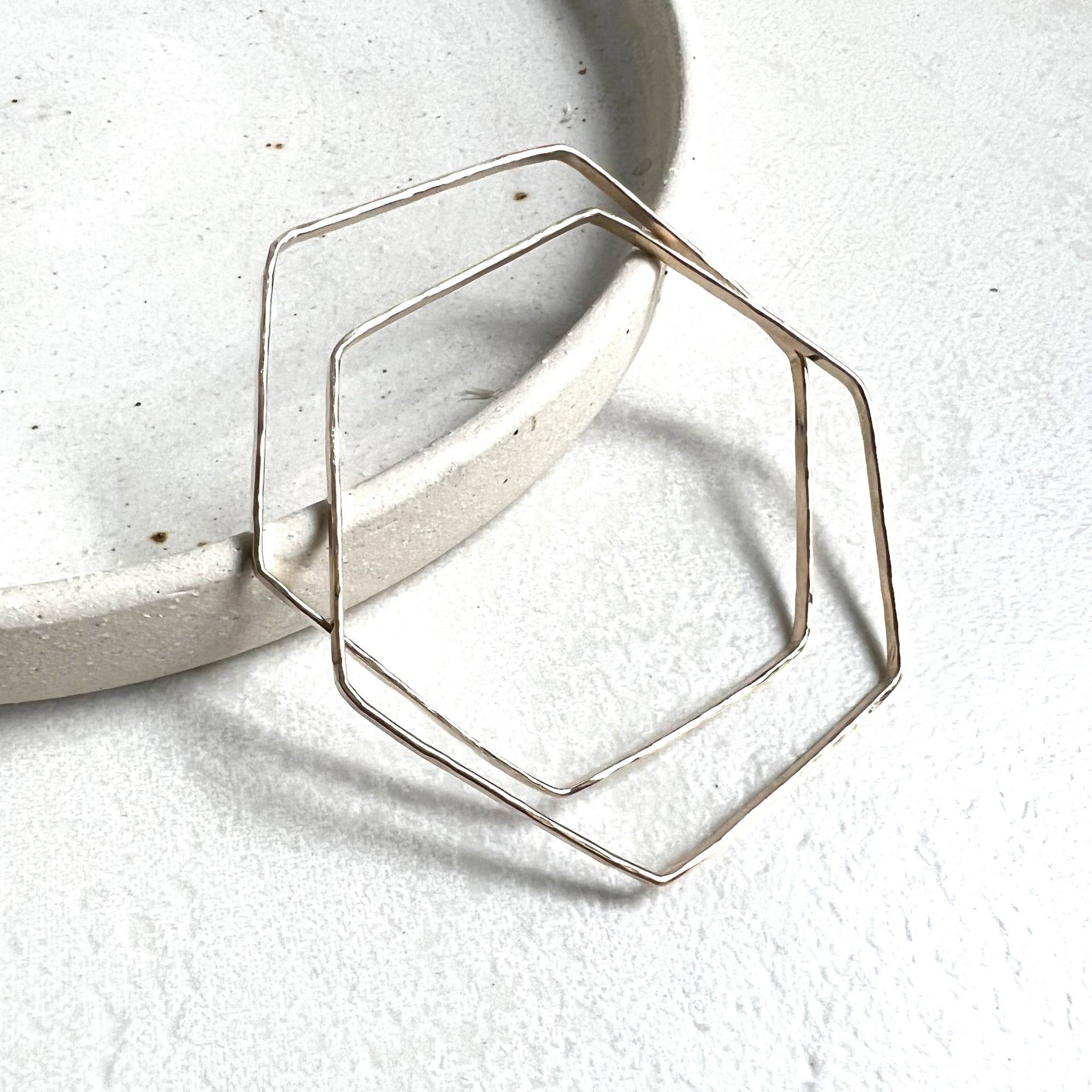 Hexagon Armreifen, Gold, Silber Kristall Und Stein, Geschenke Für Sie, Geschenk Hexagon Armreifen, Gold, Silber Kristall Und Stein, Geschenke Für Sie, Geschenk von crystalstonelondon