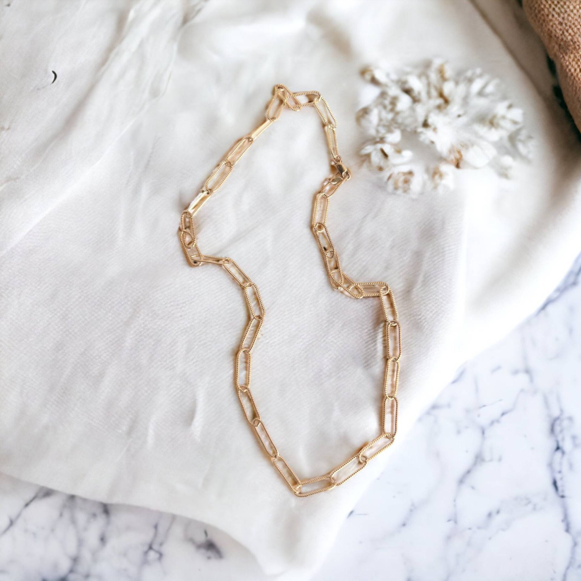 Papier Gliederkette, Goldkette, Silberkette, Zierlich, Kristall Und Stein, Minimalistisch, Handgemachter Schmuck, Geschenk Papier Gliederkette, Goldkette, Silberkette, Zierlich, Kristall Und Stein, Minimalistisch, Handgemachter Schmuck, Geschenk von crystalstonelondon