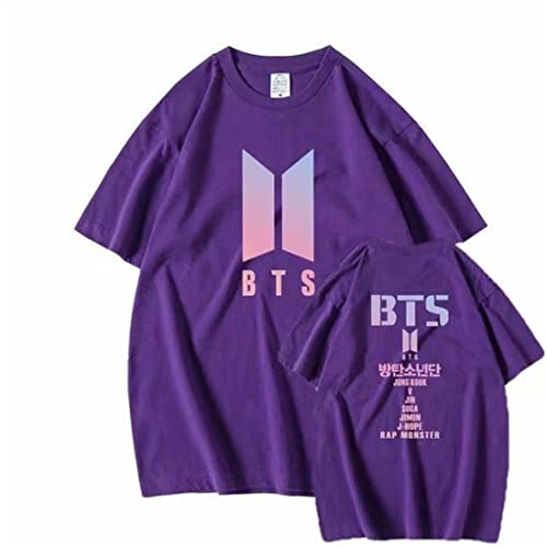 Kpop BTS Bangtan Boys T-Shirt Unisex Baumwolle Kurzarmshirt Kostüm für Kinder,d-2240,L von cshsb