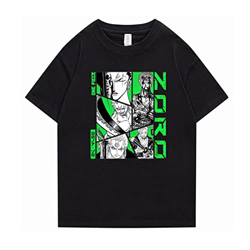 Jungen und Herren 3D Anime One Piece T-Shirt Luffy Zoro Nami Neuheit Mode Kurzarm,d-1252,L von cshsb