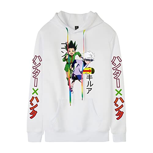 Anime Kleidung Hunter x Hunter Hoodie Pullover Kawaii Killua Hisoka Kapuzenpullover Anime Merch Cosplay,A,S von cshsb