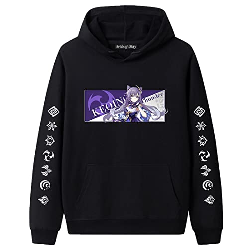 cshsb Genshin Impact Hoodie für Herren Jungen Mädchen 3D Druck Anime Sweatshirt Cosplay Chongyun Tartaglia Paimon Unisex Casual Langarm Kapuzenpullover,c-988,A,L von cshsb