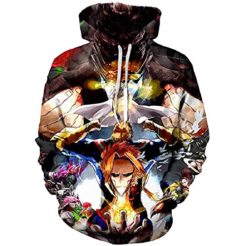 cshsb Hoodie Anime Serie My Hero Academia HD Print Izuku Katsuki Ochako Shoto Kapuzenpullover,F,S-M von cshsb