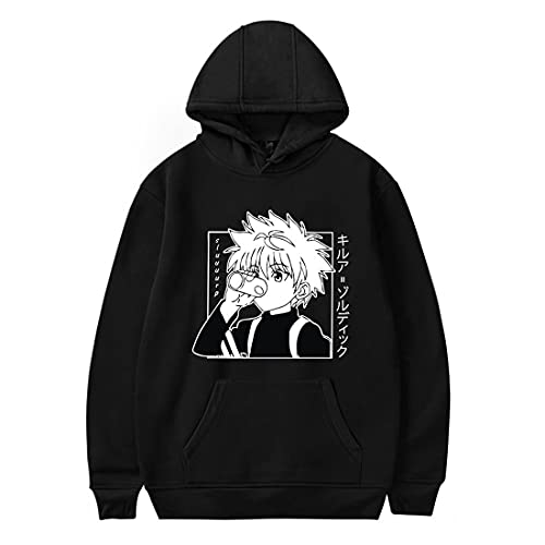 cshsb HxH Anime Hunter X Hunter Killua Gon Hoodie Baumwolle Pullover Streetswear Kapuzenpullover Sweatshirt Cosplay,D,XXS-XS von cshsb