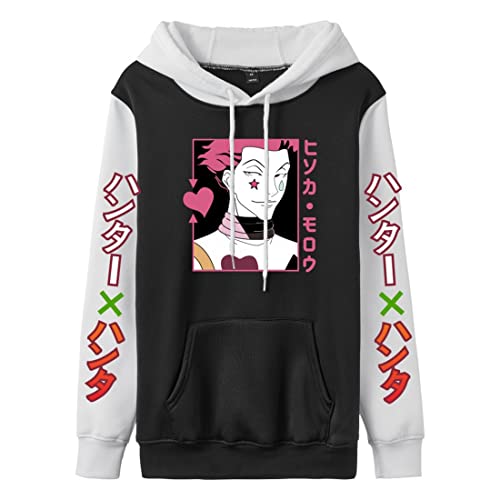 cshsb Jungen Kapuzenpullover Hunter X Hunter Killua und Gon Hisoka Kurapika Leorio Pullover Anime Pulli Teenager Kapuzen Sweatshirt,A,M von cshsb