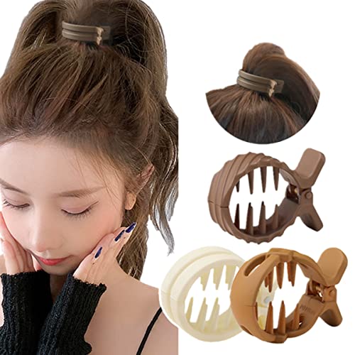 3 Stück Haarklauenclips Haarklammer Mittelgroße haarkralle für Dickes und Dünnes Haar,Haarspangen Haarklammer damen mittel Haar klaue clips für haare,3 Farbe von cuhair