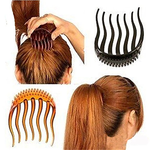 Cuhair 3pcs neue Mädchen Volumen Einfügung Haar Klipp Pferdeschwanz Haar Kamm Zusätze für Frauen Mädchen von cuhair