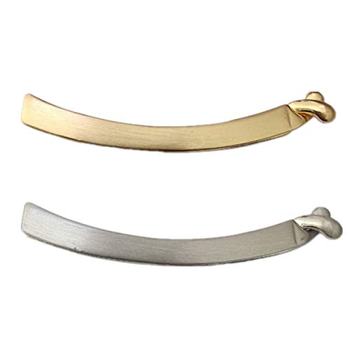 cuhair Haarklammer für Pferdeschwanz, aus Metall, für Mädchen und Frauen, 1pc 7cm Stück, goldfarben von cuhair