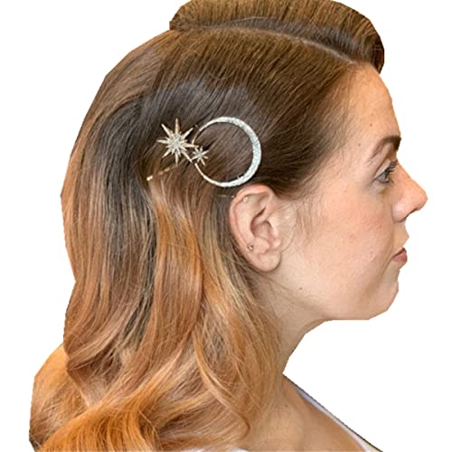 Haarspange für Damen, silberfarben, 3 Stück von cuhair