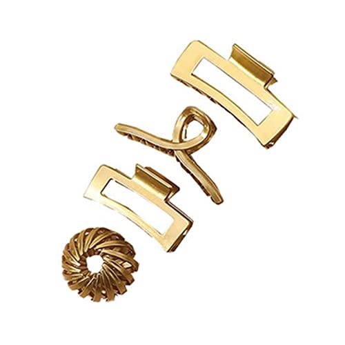 Haarspangen für Damen und Mädchen, Haarklammern für dickes Haar, Geschenke für Frauen, rutschfest (4 Stück, Gold) von cuhair