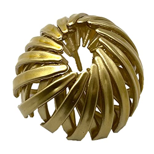 1pc department Vergoldete Vogelnest-Kugelkopf-Haarnadel-Haarnadel-Pferdeschwanz-Greifer-Clip-Haarschmuck für Frauen (gold) von cuhair