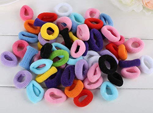 Cuhair Elastische Haargummis, für Mädchen, 100 Stück von cuhair