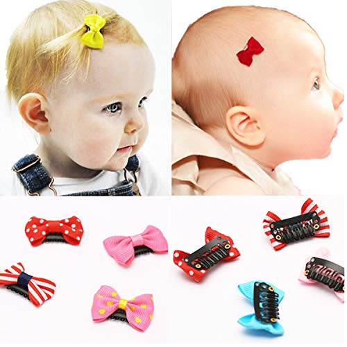 cuhair 20-teiliges Baby-Haarspangen-Set, Haar-Accessoires, Sicherheits-Clip, Glatzen-Haarspange (1) von cuhair