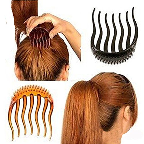 Cuhair, 2 Haarutensilien für mehr Volumen, Haarklammer für Pferdeschwanz, Haarkamm-Zubehör für Frauen von cuhair