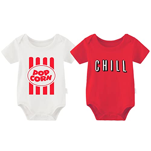 culbutomind Baby-Body, Yummz Tomatenketchup, Senf, Rot, Gelb, Zwillingsset, Jungen und Mädchen, Kleidung für Zwillinge, Baby-Outfits Gr. 50, Pop S von culbutomind