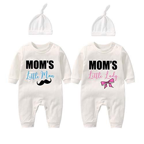 culbutomind Baby Zwillinge Strampler Body Junge Mädchen Baby Strampler Fun Baby Lustig Geschenke Geburt Babykleidung Set von culbutomind