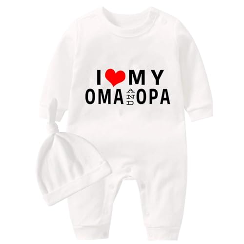 culbutomind Baby Zwillinge Strampler Body Junge Mädchen Oma Und Opa Fun Baby Geschenke Geburt Lustig Babykleidung(Oma und Opa, 6-9 Monate) von culbutomind