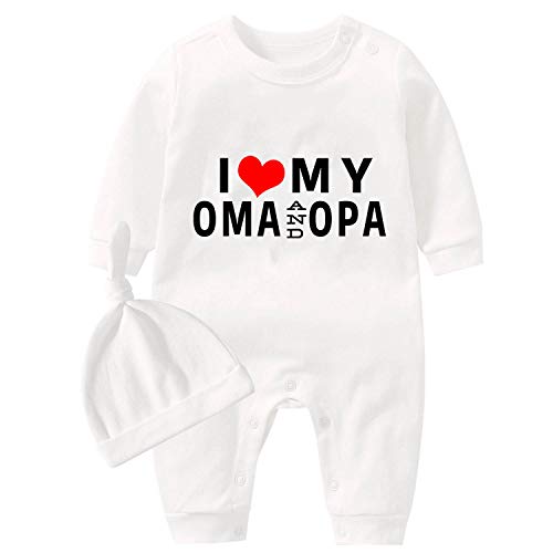 culbutomind Baby Zwillinge Strampler Body Junge Mädchen Oma Und Opa Fun Baby Geschenke Geburt Lustig Babykleidung(Oma und Opa, 80) von culbutomind