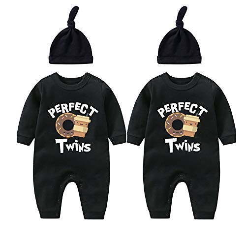 culbutomind Baby Zwillinge Strampler Body Junge Mädchen für Baby Donuts für Neugeborene Kleinkinder Kleidung Lustig Babykleidung von culbutomind