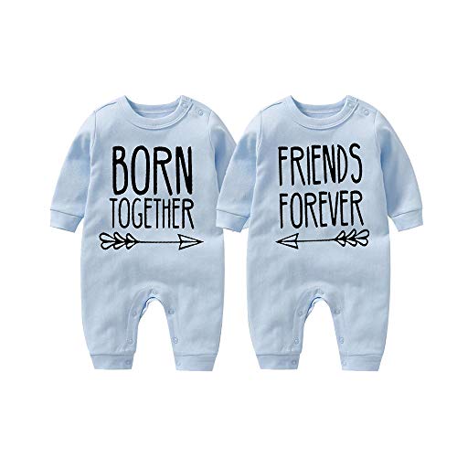 culbutomind Beste Freunde Für Immer Fun Baby-Strampler Baby Geschenke Geburt Erstausstattung(bule1 10-12 Months) von culbutomind