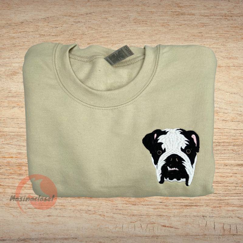 Custom Pet From Photo Embroidered Sweatshirt, Face Embroidered, Dog Gift For Lover Custom Pet From Photo Embroidered Sweatshirt, Face Embroidered, Dog Gift For Lover von cummingsc12