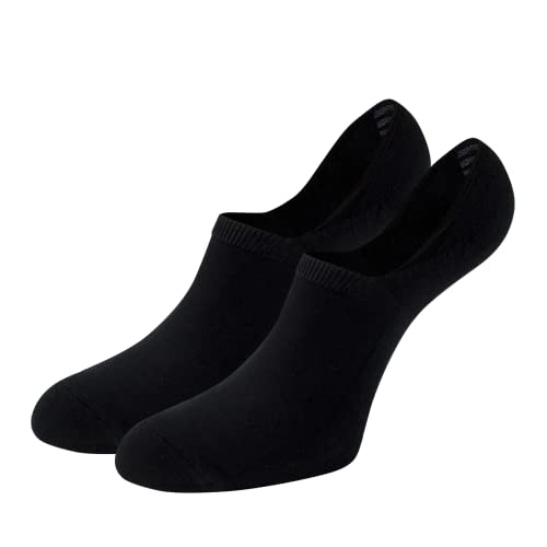 cup of sox Unsichtbare Sneaker Socken Damen mit Rutschfesten Silikonstreifen Invisible Kurze Füßlinge Herren Footies mit Silikonpad Anti Rutsch, 41-44, Schwarz von cup of sox