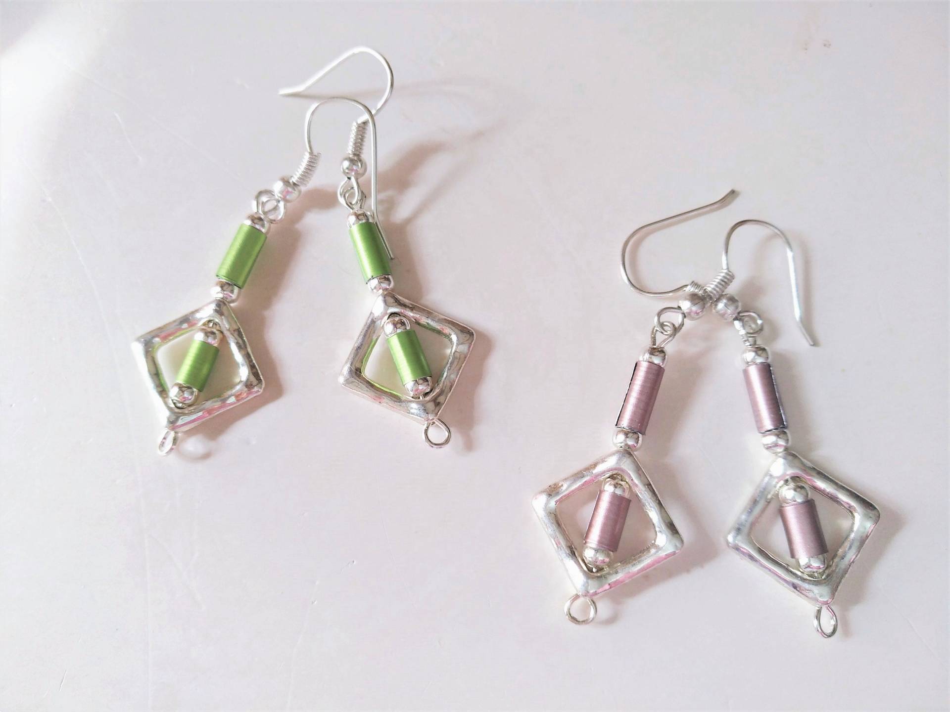 Quadrat Geo Ohrringe Aus Kaffeekapsel Handgefertigt Recycling Schmuck Nespresso Nachhaltig - Farbwahl 042 Quadrat Geo Ohrringe Aus Kaffeekapsel Handgefertigt Recycling Schmuck Nespresso Nachhaltig - Farbwahl 042 von cupnessoArt