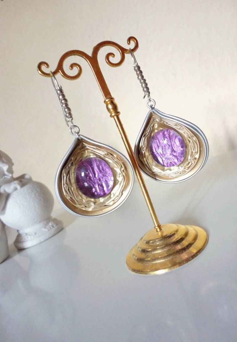 Grosse Kaffeekapsel Statement Ohrringe Pink, Glas Tropfen Aus Recycling Nespresso Nachhaltiges Geschenk 344 Grosse Kaffeekapsel Statement Ohrringe Pink, Glas Tropfen Aus Recycling Nespresso Nachhaltiges Geschenk 344 von cupnessoArt