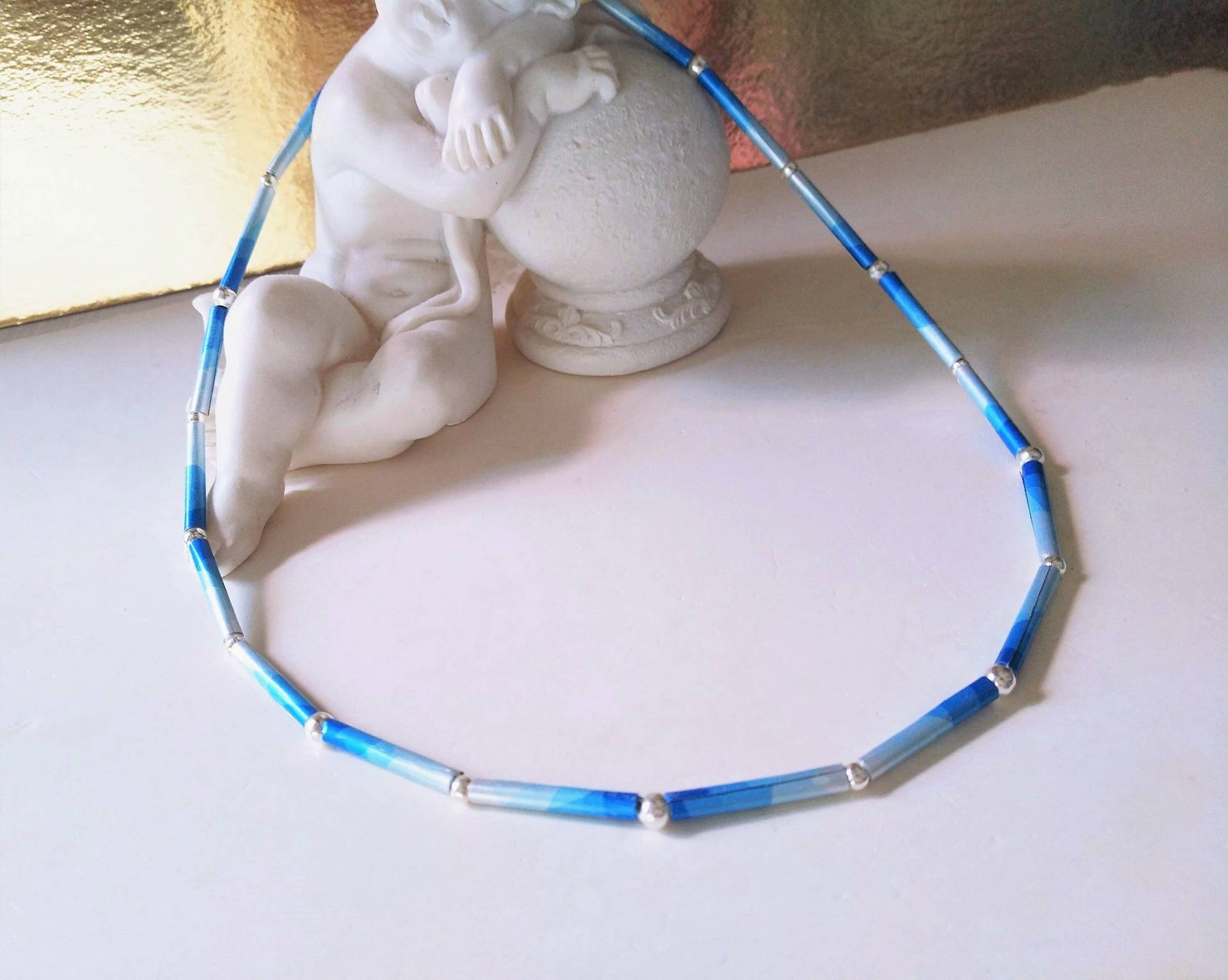 Türkis Silber Halskette Filigran Zart Aus Recycling Kaffeekapseln, Upcycling Schmuck Nespresso Nachhaltiges Geschenk 263 Türkis Silber Halskette Filigran Zart Aus Recycling Kaffeekapseln, Upcycling Schmuck Nespresso Nachhaltiges Geschenk 263 von cupnessoArt