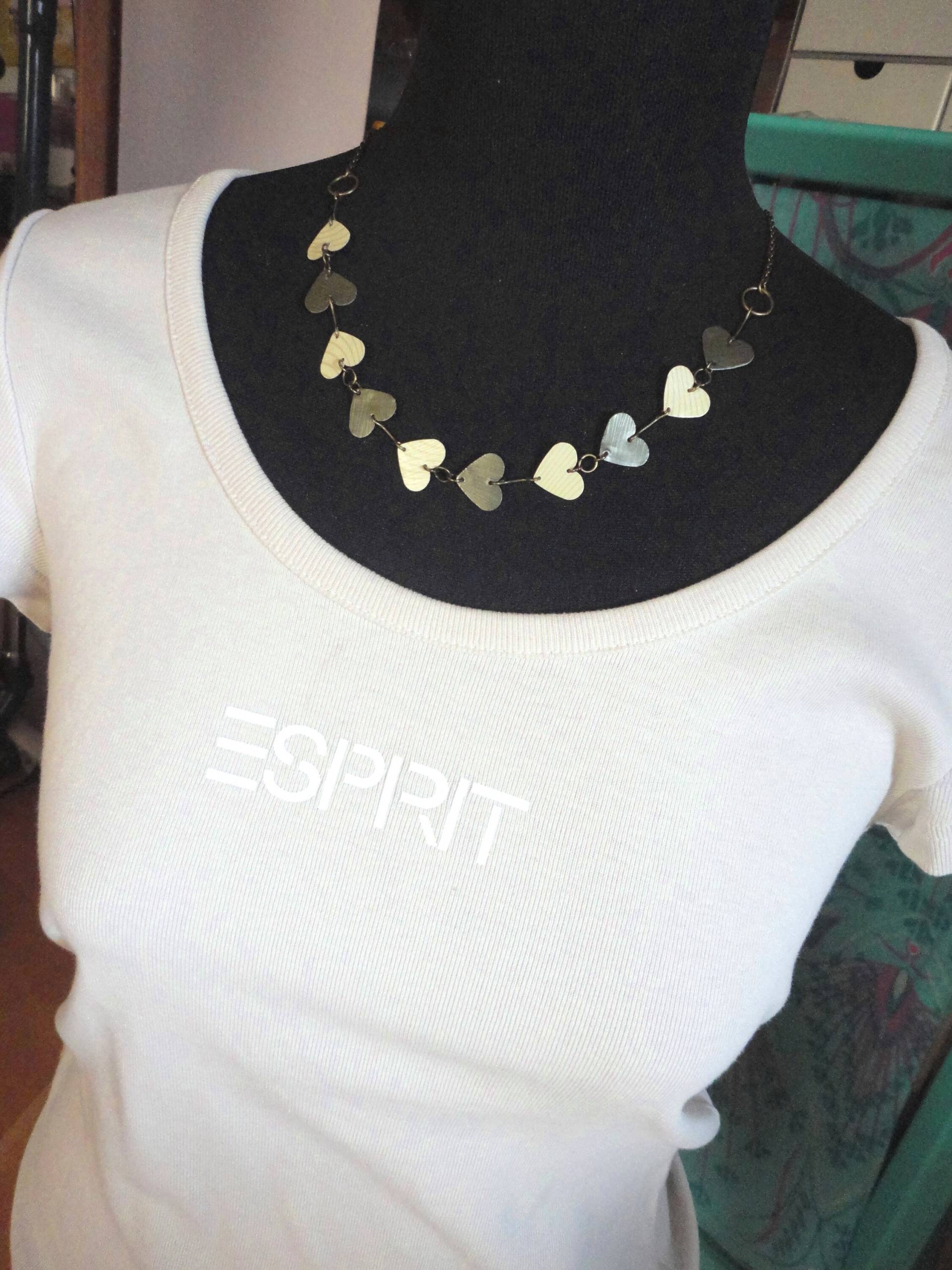 Zarte Recycling Halskette Mit Herzen Bronze, Herz Aus Upcycling Kaffeekapsel Nespresso Nachhaltiges Geschenk Muttertag 284 Zarte Recycling Halskette Mit Herzen Bronze, Herz Aus Upcycling Kaffeekapsel Nespresso Nachhaltiges Geschenk Muttertag 284 von cupnessoArt