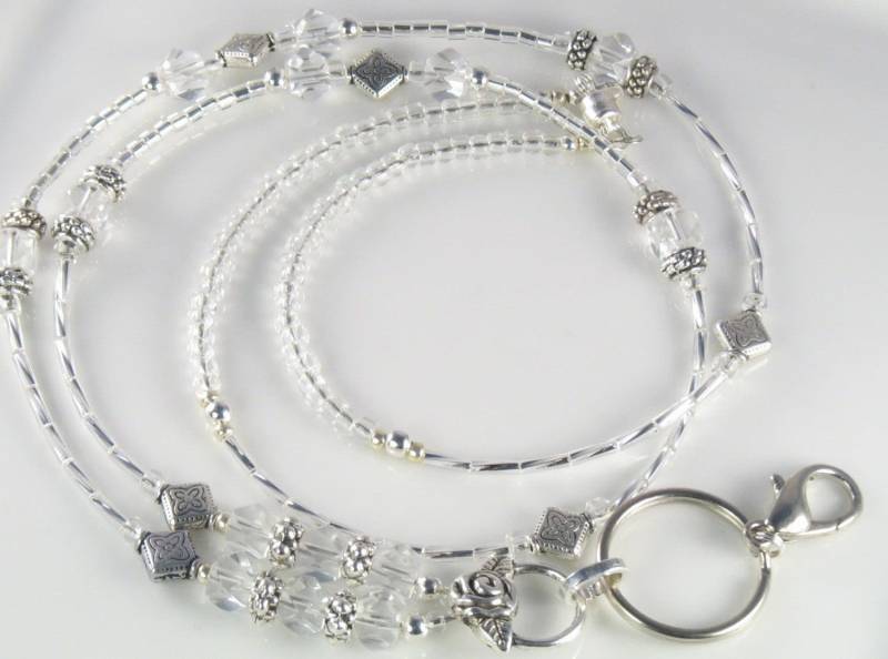 Kokosnuss Smoothie Glas Perlen Lanyard Id Badge Halter Breakaway Magnetverschluss von curlynetto