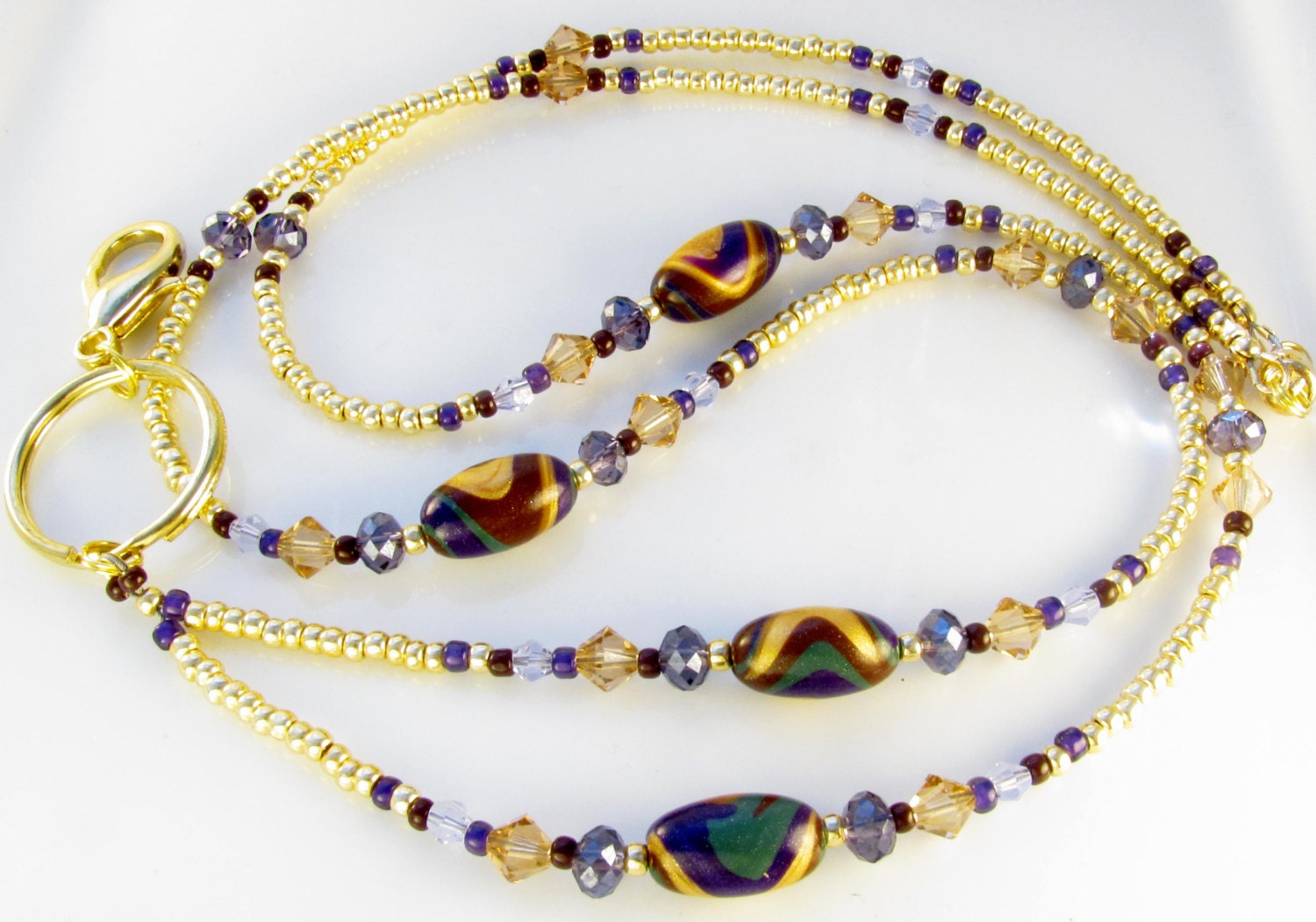 Perlen Lanyard Sassy Swirl Id Anstecker Geschenke Für Krankenschwestern von curlynetto