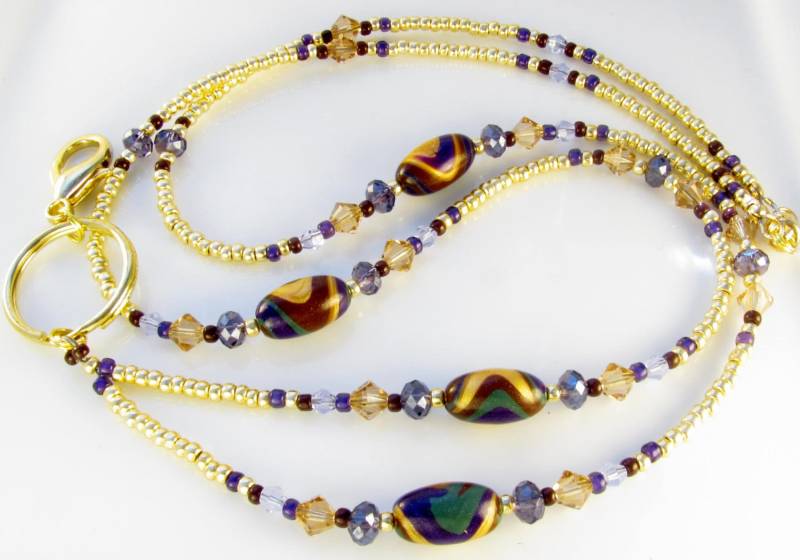 Perlen Lanyard Sassy Swirl Id Anstecker Geschenke Für Krankenschwestern von curlynetto