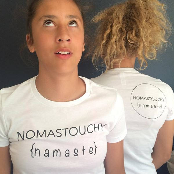 Nomastouchy {Namaste} T-Shirt Nomastouchy {Namaste} T-Shirt von curmudgeholepress