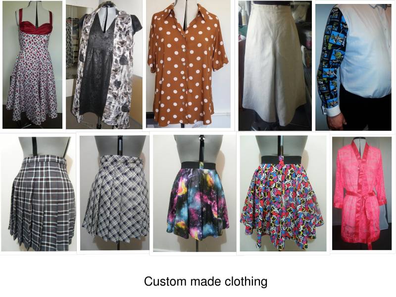 Maßgefertigte Kleidung, Damenröcke, Blusen, T-Shirts, Hosen, Herrenhemden Mit Kontrastärmeln Usw von customandcostume