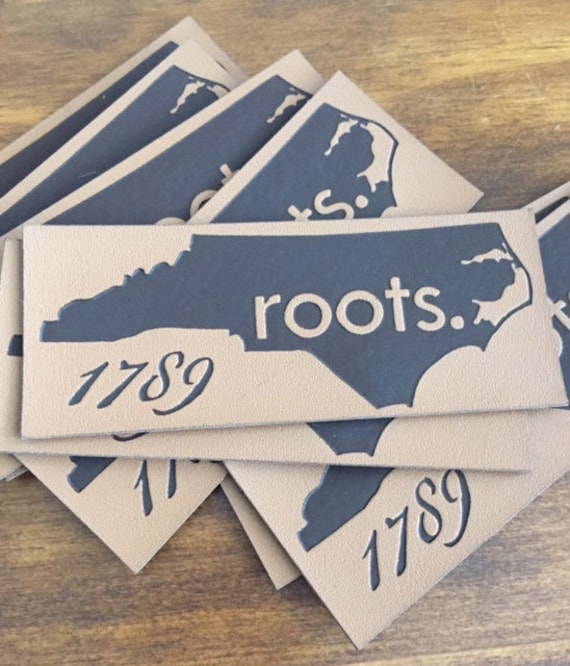 100 Lederetiketten - Zum Annähen Oder Aufbügeln Braune Schwarze Lederpatches Made in Usa Company von customcouturelabelco