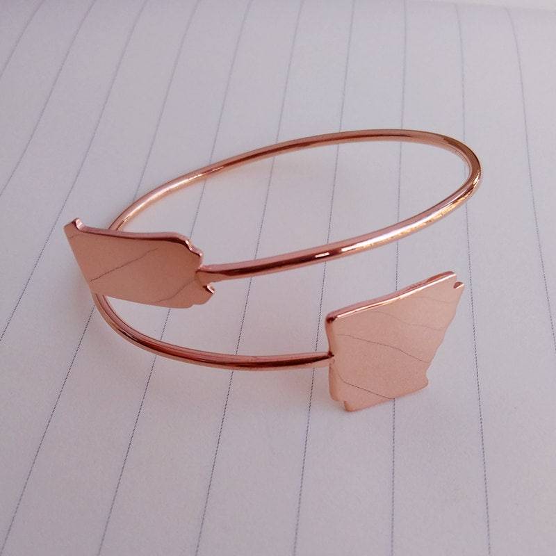 Zwei Staaten Armband, Personalisierte Zustand Bettelarmband, Zwei Armreif, Gold Weihnachtsgeschenk Zwei Staaten Armband, Personalisierte Zustand Bettelarmband, Zwei Armreif, Gold Weihnachtsgeschenk von customforu